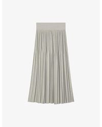 JOSEPH - Rabat Pleated Satin Maxi Skirt - Lyst