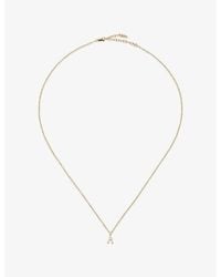Missoma - Fine Initial Mini Z 14Ct Pendant Necklace - Lyst