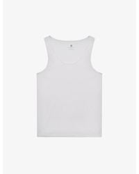 Reiss - Vinnie Crewneck Stretch-Cotton Vest - Lyst