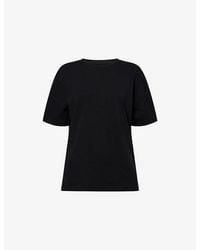 KHAITE - Mae Short-Sleeves Cotton-Jersey T-Shirt - Lyst