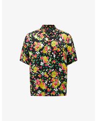 AllSaints - Marino Floral-print Woven Shirt X - Lyst