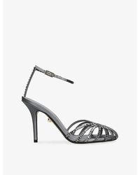 ALEVI - Penelope 95 Heeled Satin Pumps - Lyst