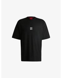 HUGO - Leisure Graphic-Print Cotton-Jersey T-Shirt - Lyst