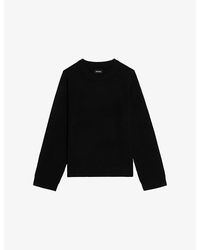 Zadig & Voltaire - Cara Elbow-Patch Wool And Cashmere Jumper - Lyst