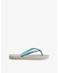 Havaianas - Kids Slim Glitter Trendy Rubber Flip-Flops - Lyst