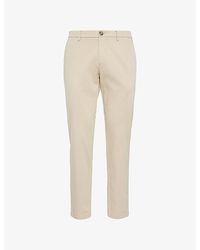 BOGGI - Tapered-Leg Mid-Rise Cotton-Blend Trousers - Lyst