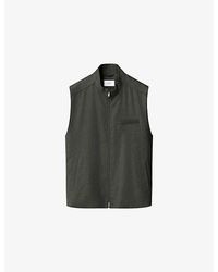 Eton - Solid Wool Flannel Vest - Lyst