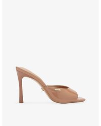 Carvela Kurt Geiger - Isabella Heeled Faux-Leather Mules - Lyst