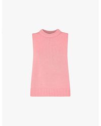 Whistles - Indie Relaxed-Fit Ribbed Cotton Tank - Lyst
