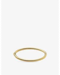 Missoma - Classic Round Hinged 18Ct Pvd Plated Stainless-Steel Bangle - Lyst