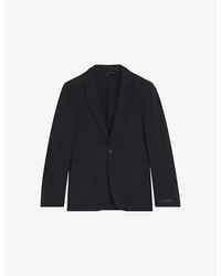 BOSS - Beckham X Slim-Fit Single-Breasted Cotton-Silk Blend Jacket - Lyst