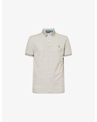 Polo Ralph Lauren - Mesh-Stripe Short-Sleeve Cotton Polo Shirt - Lyst