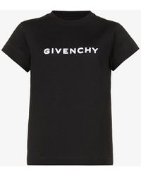 Givenchy - Logo-embroidered Slim-fit Cotton-jersey T-shirt - Lyst