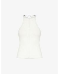 Dion Lee - Barball Bead-embellished Organic-cotton Top - Lyst