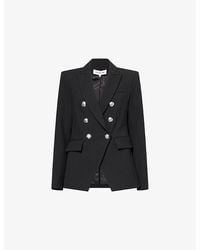 Veronica Beard - Miller Dickey Double-Breasted Woven Blazer - Lyst