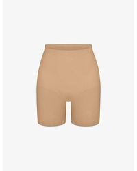 Skims - Sculpt Fitted Stretch-Woven Shorts Xxl - Lyst