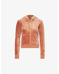 Juicy Couture - Robertson Logo-embroidered Velour Hoody X - Lyst