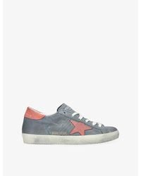 Golden Goose - Super-Star Suede Low-Top Trainers - Lyst