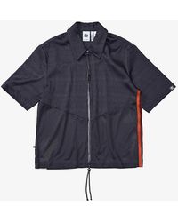 Song For The Mute - X Adidas Brand-stripe Regular-fit Stretch Recycled Polyester-blend Shirt - Lyst