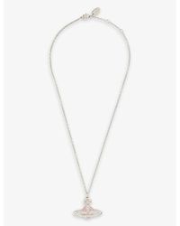 Vivienne Westwood - Kika Crystal-embellished Brass Pendant Necklace - Lyst