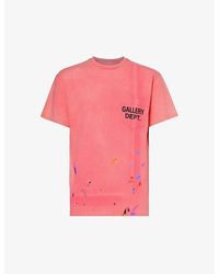 GALLERY DEPT. - Vintage Paint Ribbed-trim Cotton-jersey T-shirt - Lyst