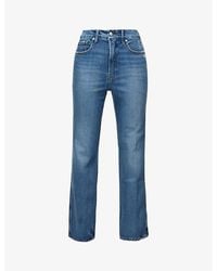 GOOD AMERICAN - Good Curve Straight-Leg High-Rise Stretch-Denim Jeans - Lyst