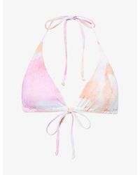 Gracejacob - Lucia Marble Bikini Top - Lyst