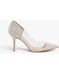 Dune - Agency Diamante-embellished Heeled Court Shoes - Lyst