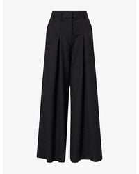 ME+EM - Ultra Wide-Leg Wool-Blend Trousers - Lyst