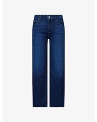 PAIGE - Mason Ankle Straight-Leg Denim Jeans - Lyst