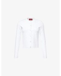 Gucci - Monogram Round-Neck Knitted Cardigan - Lyst