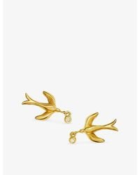 Missoma - Harris Reed Taking Flight 18Ct Plated Brass Stud Earrings - Lyst