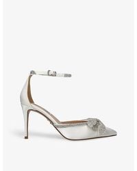 Steve Madden - Lumiere 985 Crystal-embellished Satin Heeled Courts - Lyst