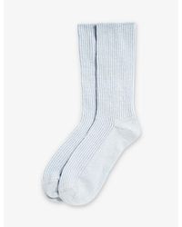 The White Company - Ribbed Cashmere Bed Socks Sizes 4-7 - Lyst