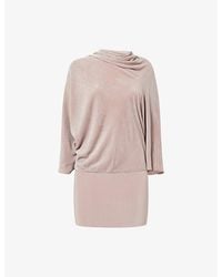 Rick Owens - Draped Velvet Silk-Blend Top - Lyst