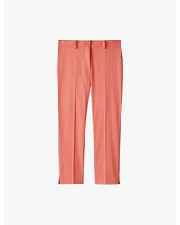 JOSEPH - Bing Court Slim-Leg Mid-Rise Stretch-Gabardine Trousers - Lyst