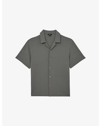 Reiss - Cedric Textured Stretch-Woven Shirt - Lyst