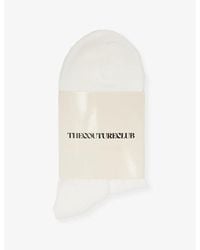 The Couture Club - Emblem Cotton-Blend Knitted Socks - Lyst