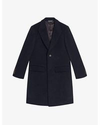 Ted Baker - Wilding Single-breasted Wool-blend Coat - Lyst