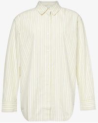Samsøe & Samsøe - Salovar Striped Relaxed-fit Cotton-blend Shirt - Lyst