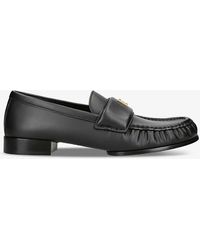 Givenchy - Logo-plaque Leather Loafers - Lyst