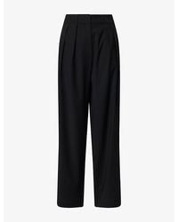 Frankie Shop - Ripley Wide-Leg Wool-Blend Trousers - Lyst