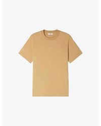Sandro - Short-Sleeved Cotton-Jersey T-Shirt - Lyst