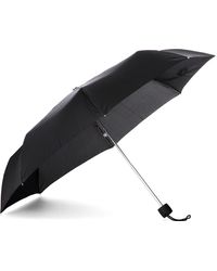 White Fulton L927 Curio-2 Uv Falling Hearts Curio Umbrella in Black/White Womens Accessories Umbrellas 