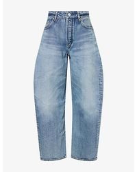 Alaïa - Rodeo Vintage Barrel-Leg Denim Jeans - Lyst