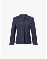 Theory - Single-Breasted Woven Blazer - Lyst