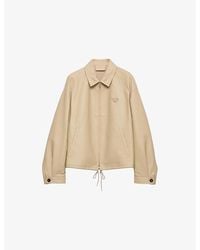 Prada - Zipped Leather Jacket - Lyst