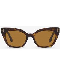 Tom Ford - Tr001638 Juliette Cat Eye-frame Acetate Sunglasses - Lyst