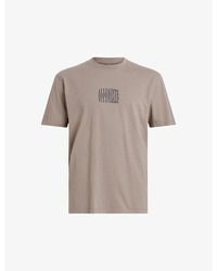 AllSaints - Varden Logo-print Organic-cotton T-shirt - Lyst
