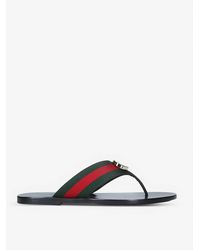 male gucci flip flops
